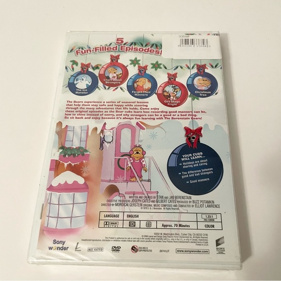 2008 The Berenstain Bears Christmas Tree DVD - Picture 4 of 10